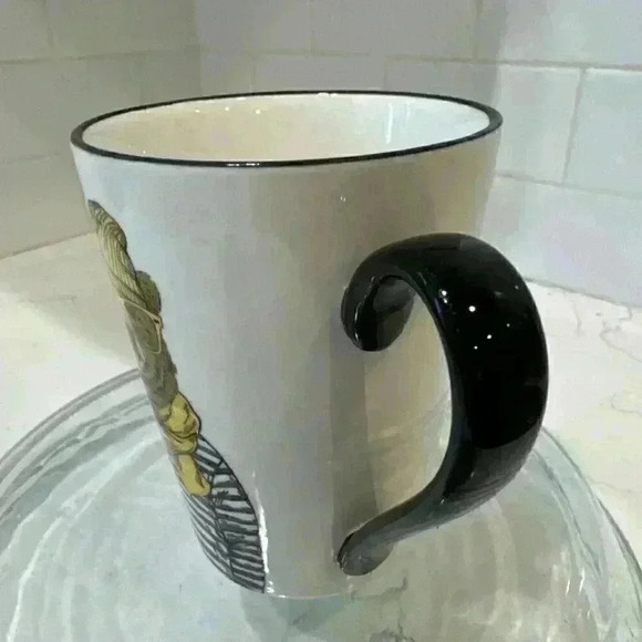 Hipster Brown Bear Mug Cup by Signature 16.5 oz. Big Yellow Glasses & Scarf - Picture 7 of 12